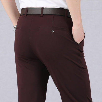 Heren Stretch Broek Comfortabel Zwart Modieus