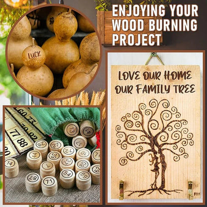 DIY Brandgraveerset AlphaCraft voor Hout en Metaal