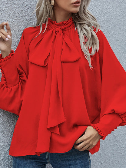 Dames Blouse met Strikdetail Stijlvol en Chique
