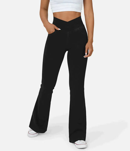 Dames Jeans Bootcut Rode Stijlvolle Broek