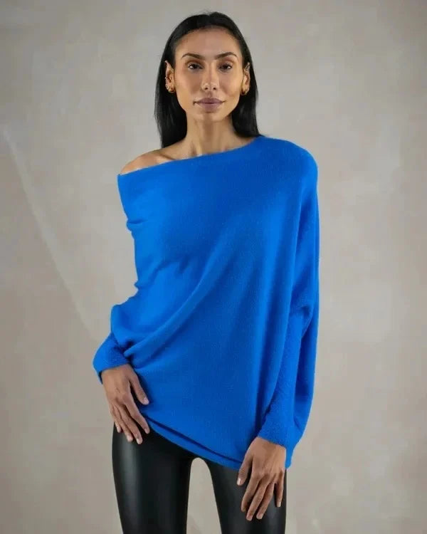 Dames Oversized Sweater Asymmetrisch Zacht Warm