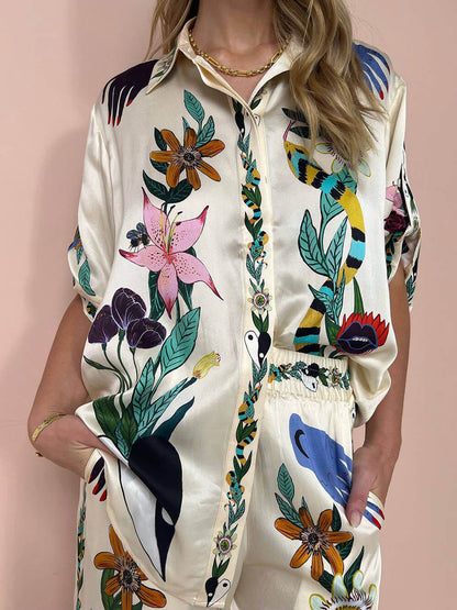Bianca | Comoda blusa oversize con bottoni
