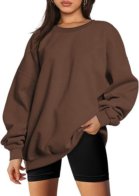 Dames Oversized Trui Ronde Hals Zacht Basic Model