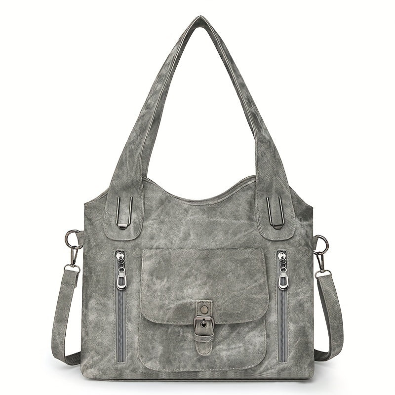 Vegan Schoudertas Vintage Stijl Leren Look