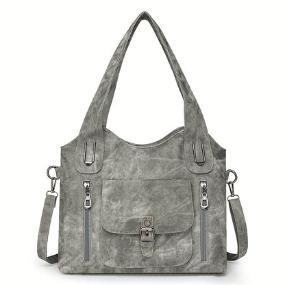 Vegan Schoudertas Vintage Stijl Leren Look