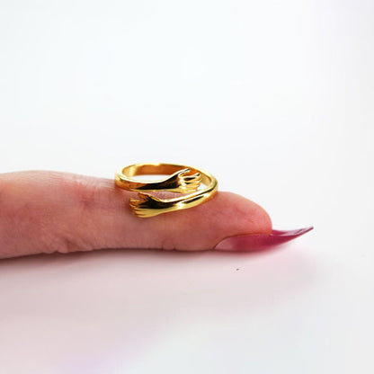 Zilveren Omarmingsring Elegant Simpele Stijl