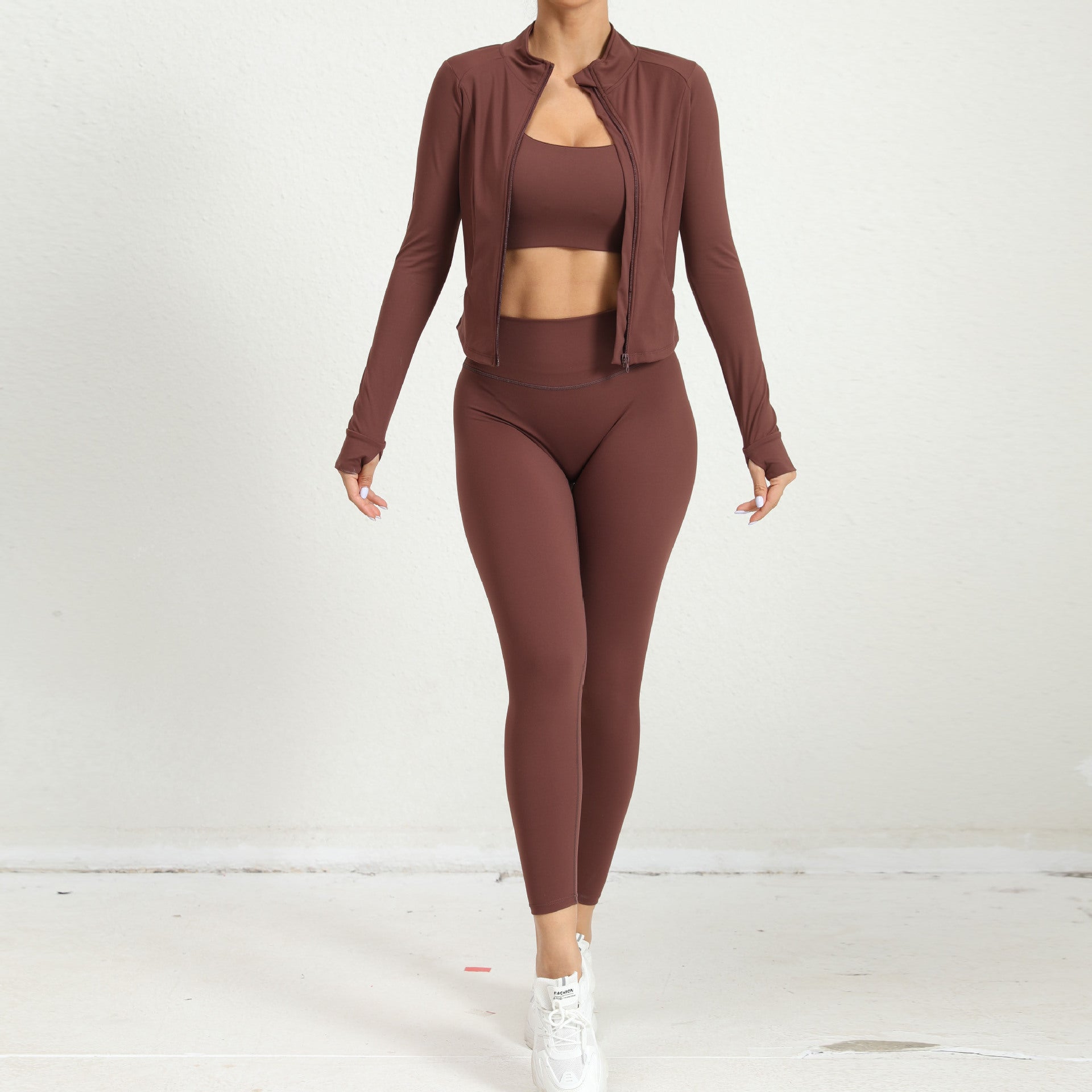 Dames Sportset 3-Delig Comfortabel Trainen - Mode Vibes