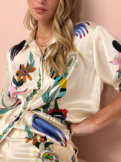 Bianca | Comoda blusa oversize con bottoni