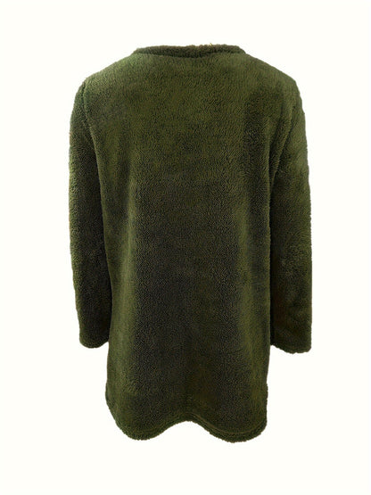 Zachte Fleece Sweatshirt met Luna Print