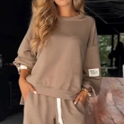 Dames Loungewear Set Jogger en Crewneck Zacht en Comfortabel
