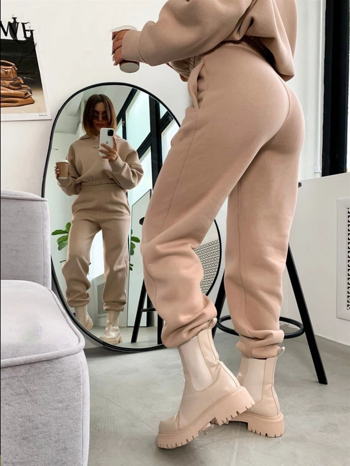 Dames Loungewear Set Jogger en Hoodie Comfortabel Zacht