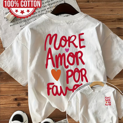 Dames T-shirt Katoen Comfortabele Pasvorm Met Tekstprint
