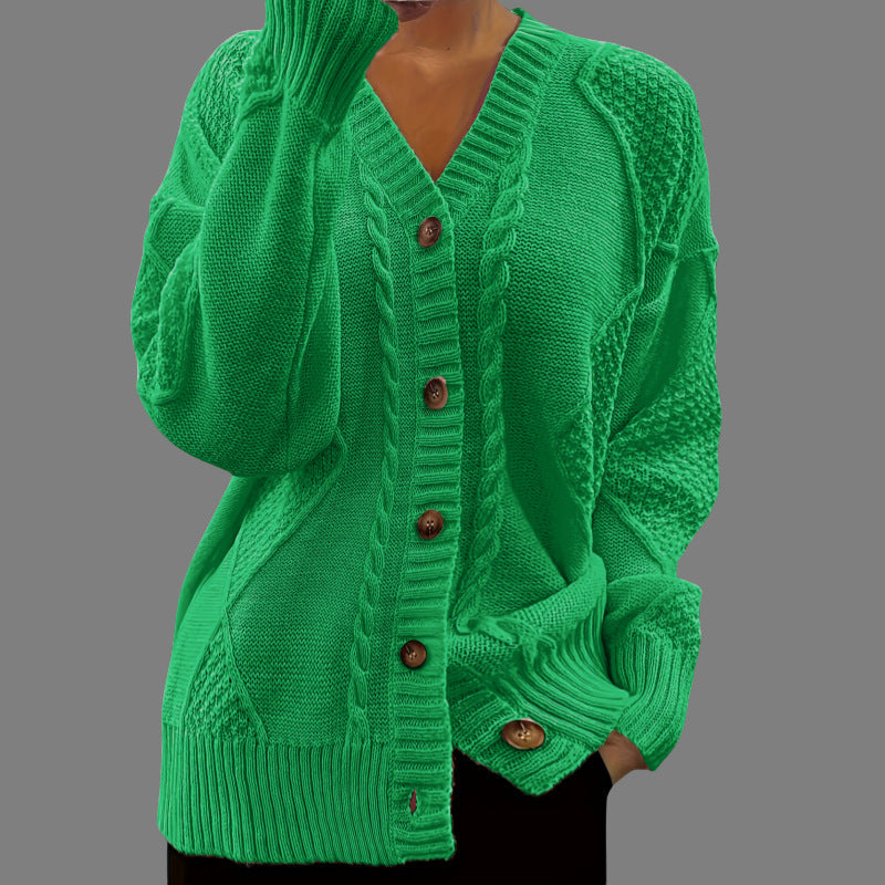 Dames Gebreide Vest met Kabels Stijlvol Eleganter Rexan