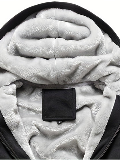 Winter Fleece Jas met Capuchon Warm en Comfortabel