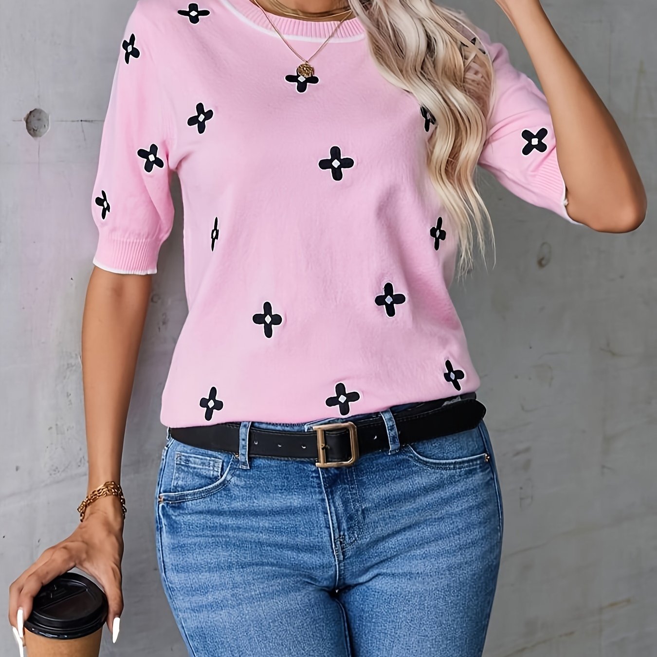 VELANORA - Pullover Met Ronde Hals