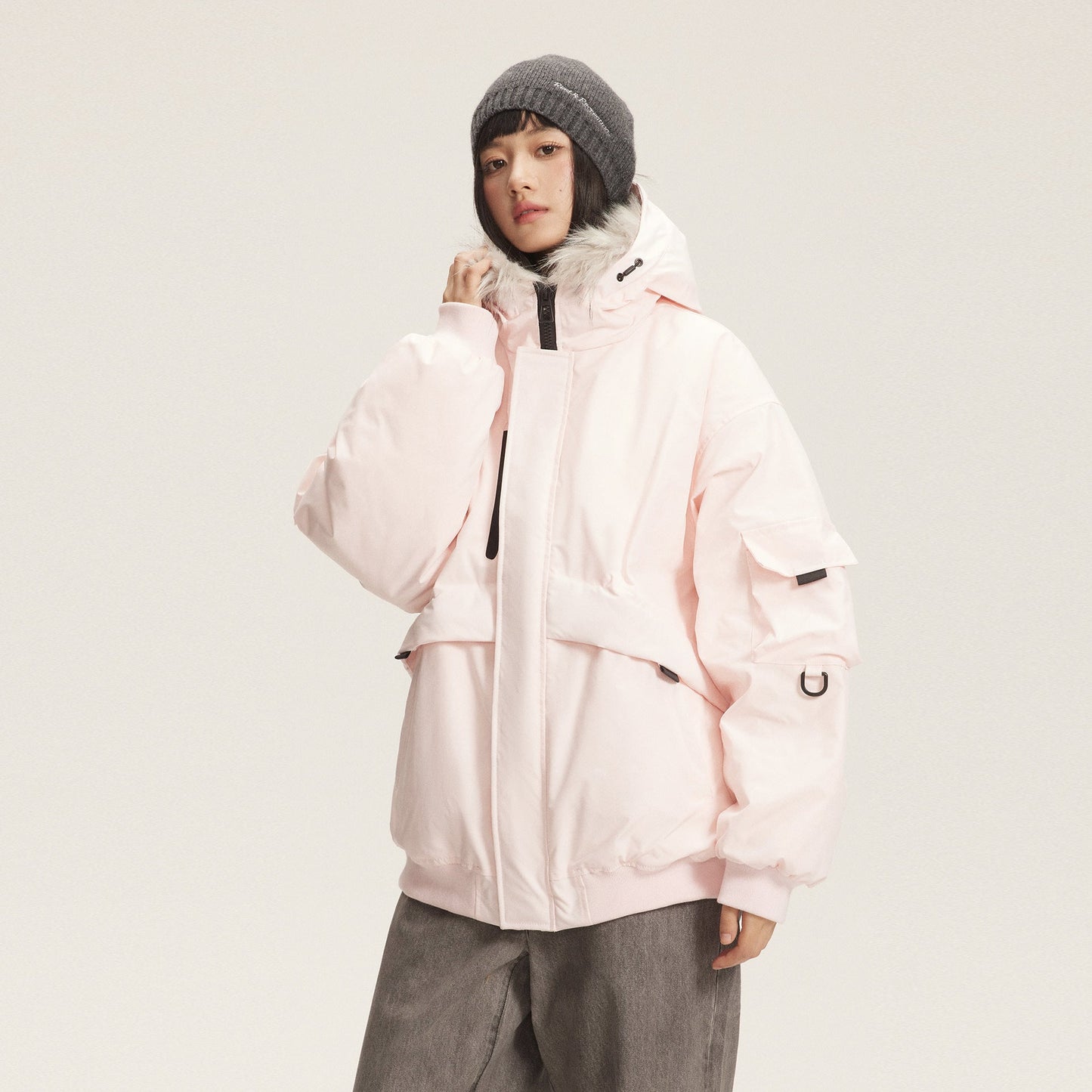 Dames Winterjas Imitatiebontkraag Warm en Trendy