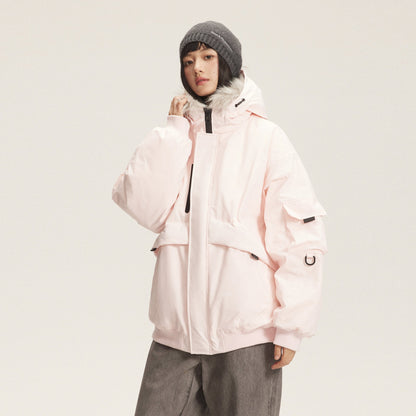 Dames Winterjas Imitatiebontkraag Warm en Trendy
