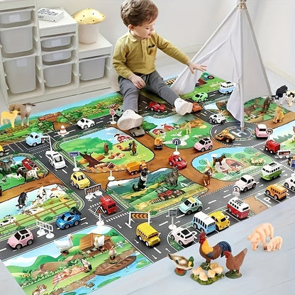 Speelkleed Boerderij en Verkeer voor Kinderen DuoPlay