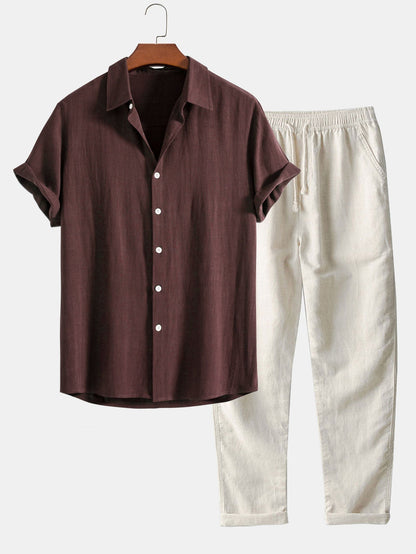 Heren Zomerset Lichte Katoen Broek