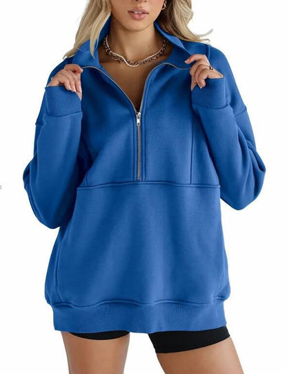 Dames Oversized Trui Warm en Comfortabel met Kangoeroezak