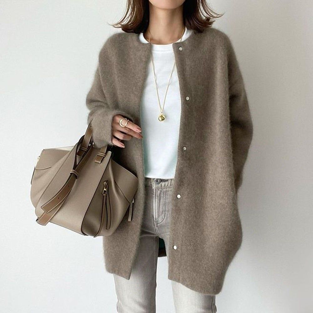 Zomerjas Khaki Luchtig en Tijdloos voor Vrouw - Mode Vibes