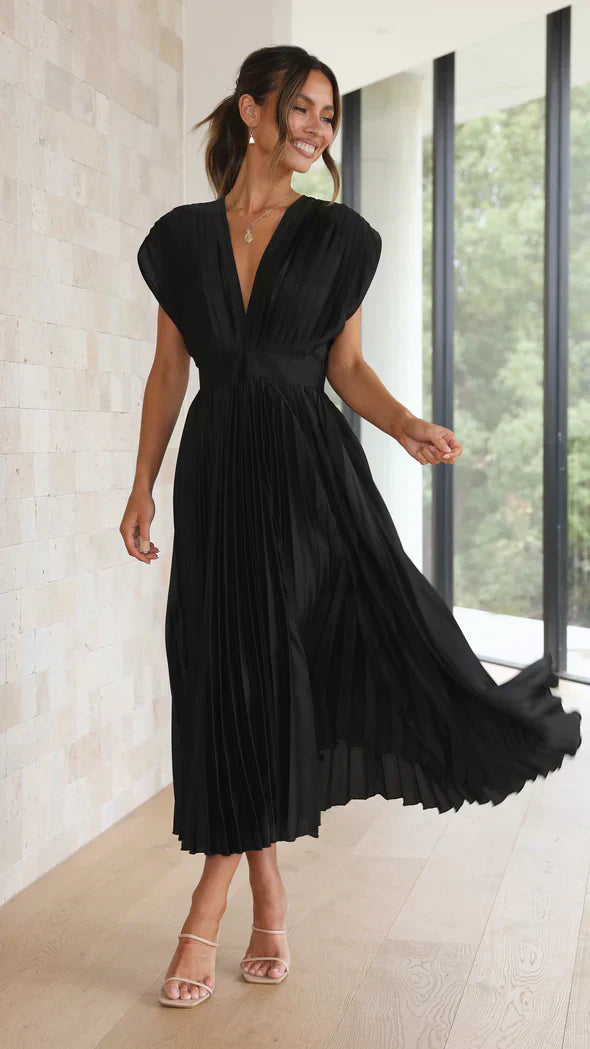 Elegante Jurk voor Vrouw met Klassieke Stijl