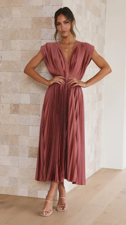 Elegante Jurk voor Vrouw met Klassieke Stijl