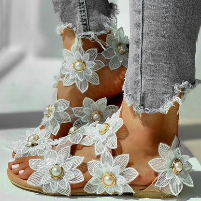 Dames Sandalen Bloemenmotief Zomerschoenen - Mode Vibes