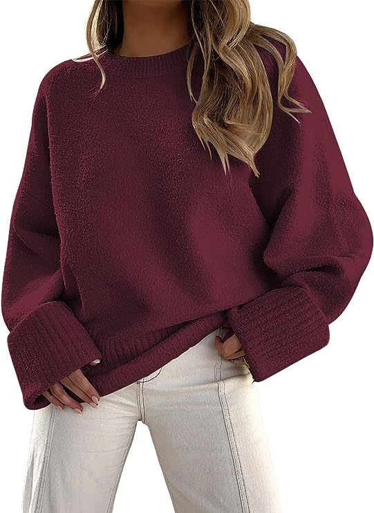 Dames Trui Oversized Zacht Met Ronde Hals