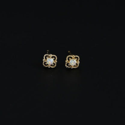 Oorbellen met Opaal Vintage Stijl Seraphina