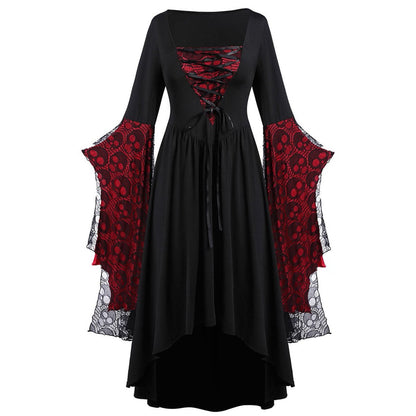 Dames Maxi Jurk met Kant Elegant Lang