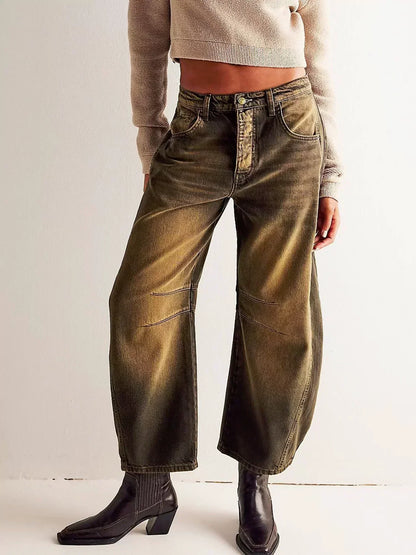 Hoge Taille Wijdbeen Jeans voor Vrouwen
