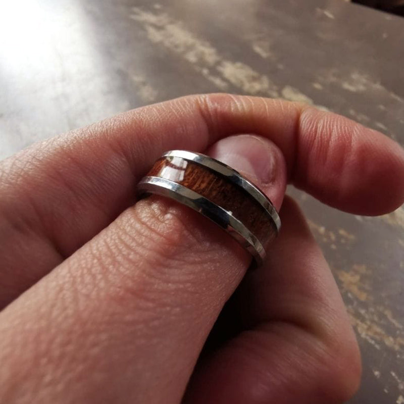 RVS Ring Levensboom voor Dames Zilverkleurig Elegant