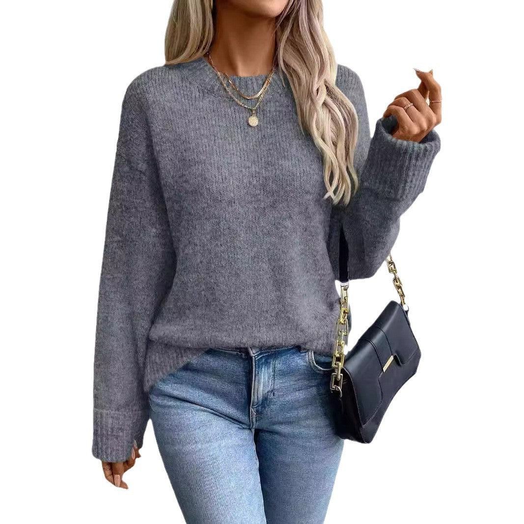Dames Gebreide Trui Elegante Basic Trendy
