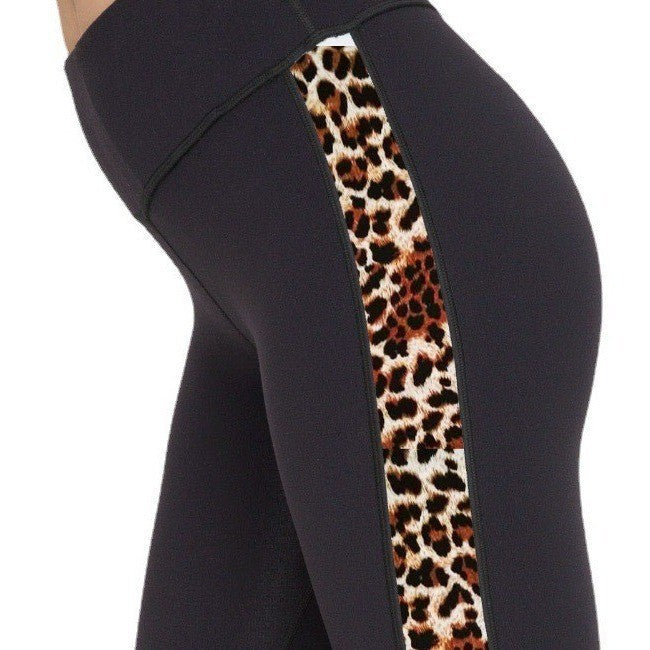 Dames Sportlegging met Panterprint en Strepen