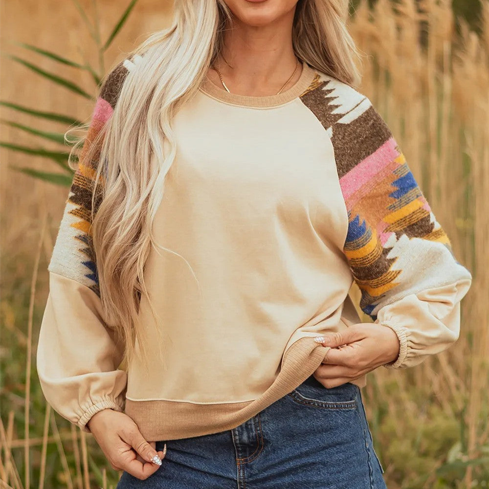 Dames Trui Aztec Print kleurrijk en hippe stijl - Mode Vibes