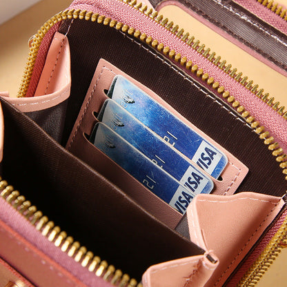Dames Crossbody Telefoontas met Touchscreen Venster en Lacy Ontwerp