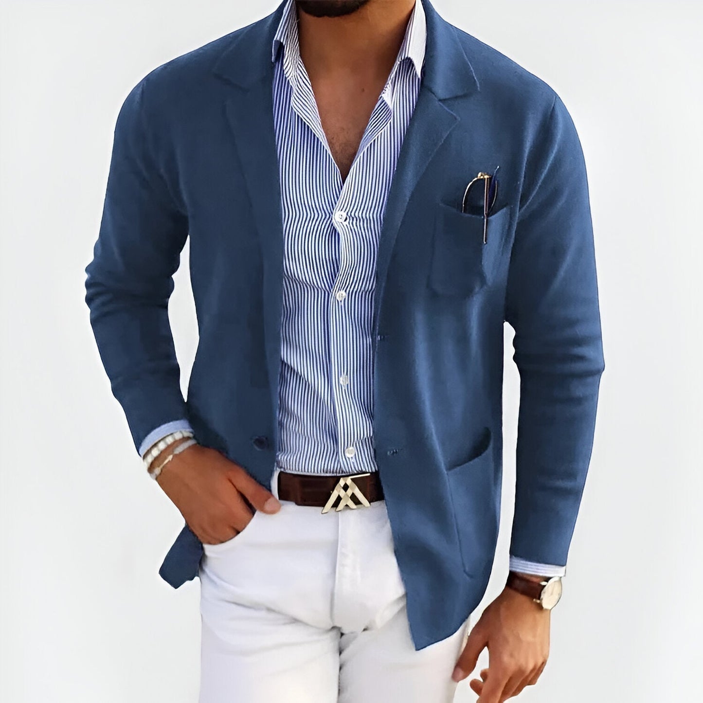 Heren Blazer Casual Slim Fit – Lichtgewicht Colbert voor Zakelijk en Smart Casual