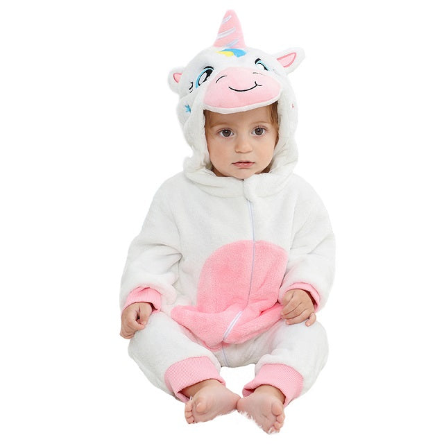 Baby Onesie met Capuchon Zachte Warmte voor Winter - Mode Vibes