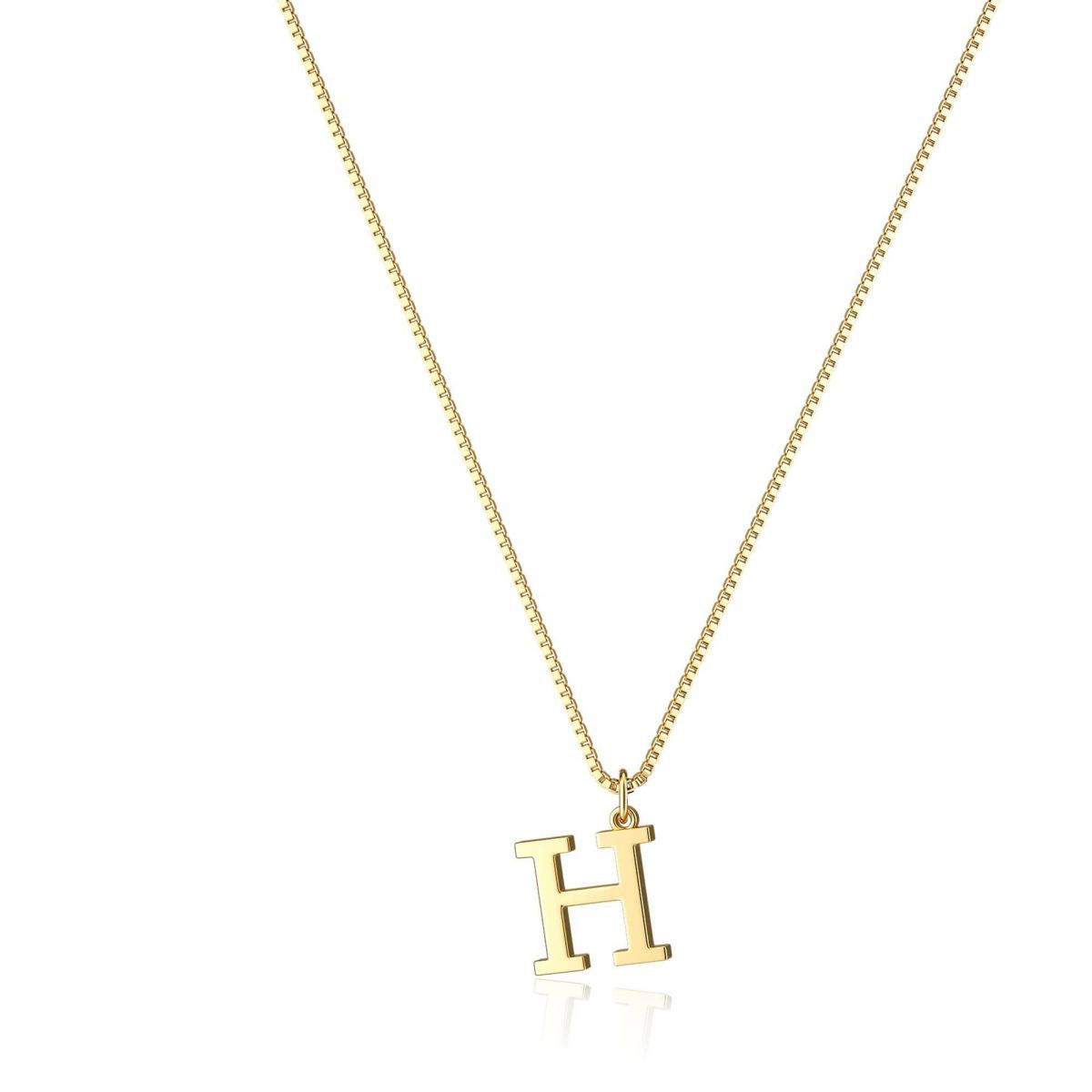 Gouden Ketting met Initialen Letter Lanette voor Dames