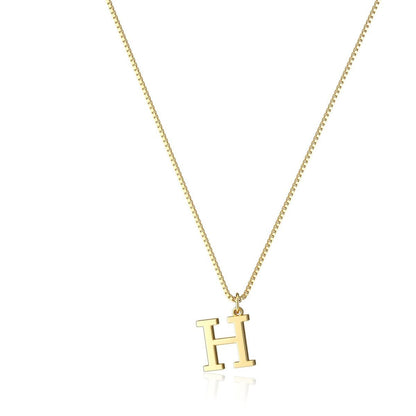 Gouden Ketting met Initialen Letter Lanette voor Dames