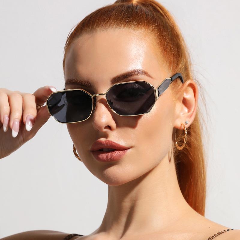 Dames Zonnebril Geometrisch Montuur Trendy Stijl