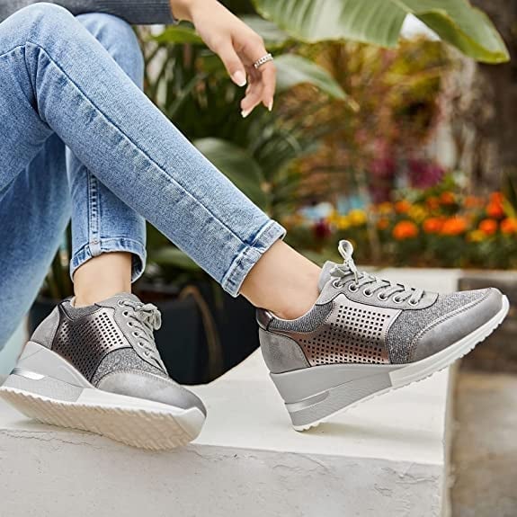 Orthopedische Sneakers met Hoge Hak Comfortabel