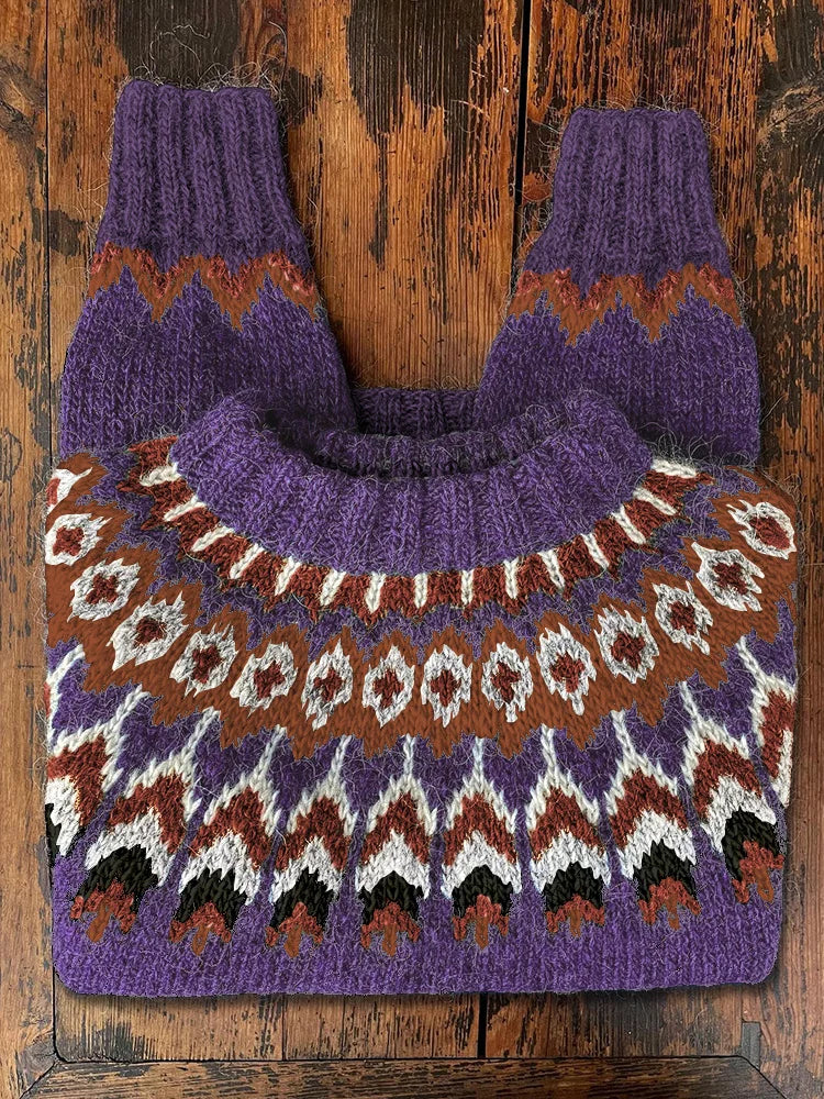 Damestrui Gebreid Retro Stijl voor Vrouwen
