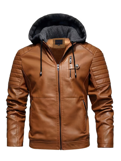Renato | Giacca in pelle antivento alla moda