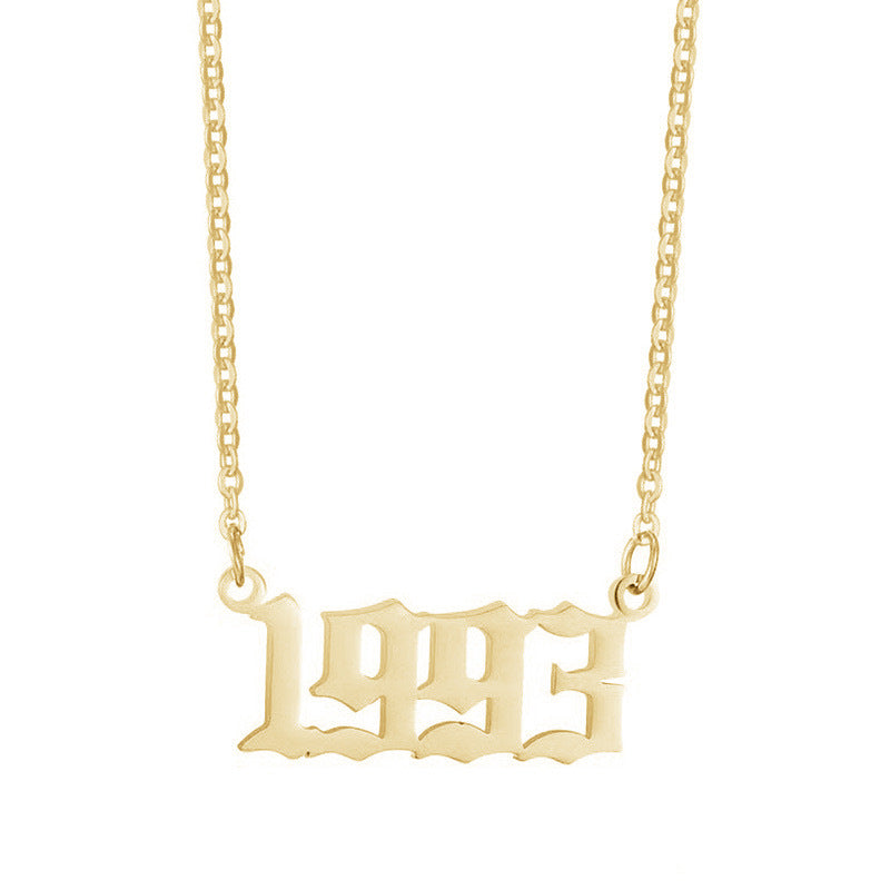 Gouden Ketting voor Dames 18K RVS Met Jaarsteen Lammy