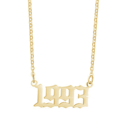 Gouden Ketting voor Dames 18K RVS Met Jaarsteen Lammy