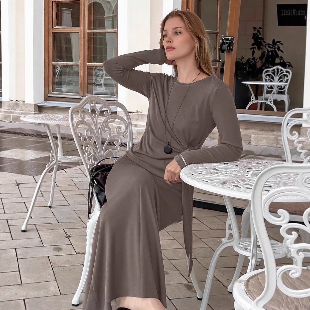 Dames Tweedelige Set Retro Stijl Top en Lange Rok