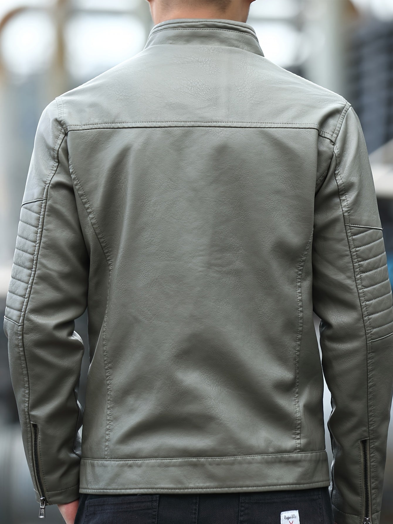 Icaro | Confortevole giacca in pelle con collo alto