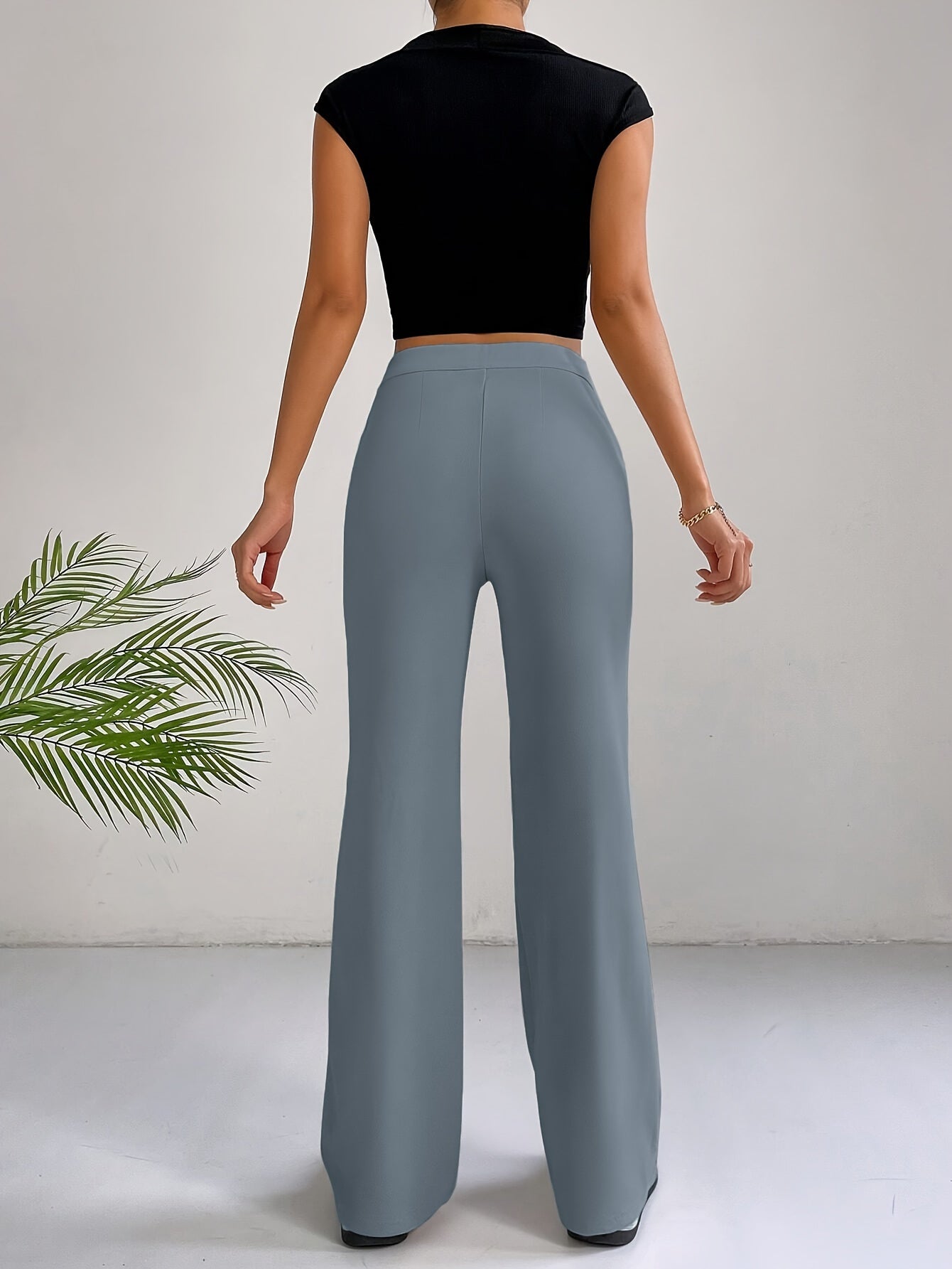 Damesbroek Hoge Taille Plissé Zomerbroek voor Vrouw